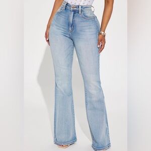 Brand New fashion nova Let Them Know flare jeans